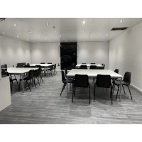 Stanley flexi tables with polly chairs