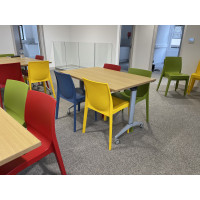 Strata chairs with Endurance flip top tables
