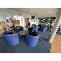 Bespoke vinyl tub chairs