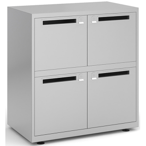 Bisley Lodges with 4 Doors and Letterboxes