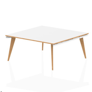 Oslo Square Boardroom Wood Frame Bench Desk