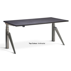 Five Dual Motor Tapered Leg Height Adjustable Desk