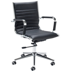 Batley Medium Back Leather Office Chair