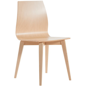Drop Wooden Frame Bistro Cafe Chair