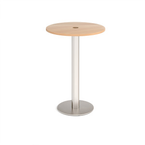 Monza Power Ready Circular Poseur Table