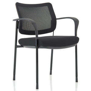 Brunswick Deluxe Mesh Back Visitor Chair with Arms