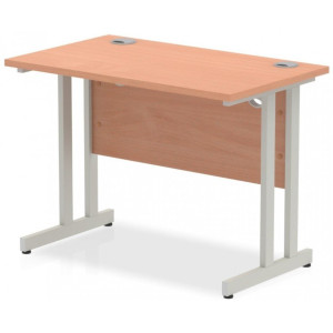 Rayleigh 600mm Deep Cantilever Straight Office Desk