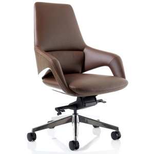 Olive Boardroom Leather Executive Office Chair 