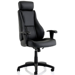 Winsor Black Leather Office Chair 
