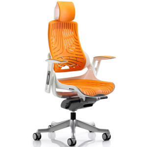 Zure Orange Elastic Ergonomic Office Chair