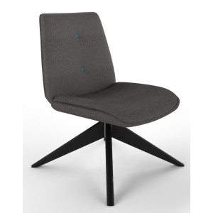 Fresh Lounge Chair With Wooden Pyramid Base