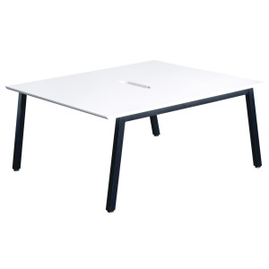 Alpha A-Frame Back to Back Wooden Bench Desk