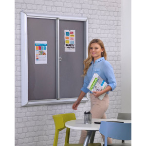 Safety Sliding Door Noticeboard