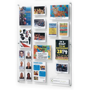 Crystal Wall School Achievements Board (Portrait)