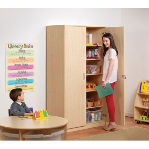 Lockable Tall Storage Cupboard