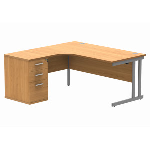 Core Corner Desk With Desk High Pedestal