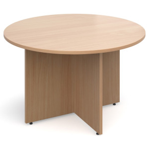 1200mm Arrow Head Circular Boardroom Table (seats 4-5)