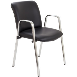 Pavilion Leather Stackable Conference Chair
