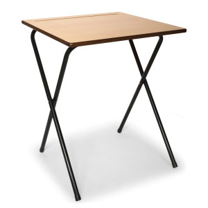Titan Wooden Beech Folding Exam Desk