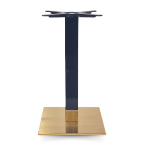 Cava Black And Gold Square Table Base