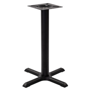 Phoenix Black Cruciform Small Table Base Max Top Size: 800mm Diameter / 700mm Square