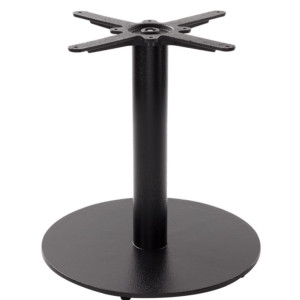 Forza Black Cast Iron Round Medium Table Base