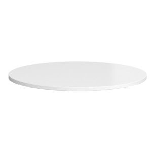 White Tuff Top MFC Round Table Top
