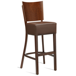 Wine Dark Walnut Bar Stool