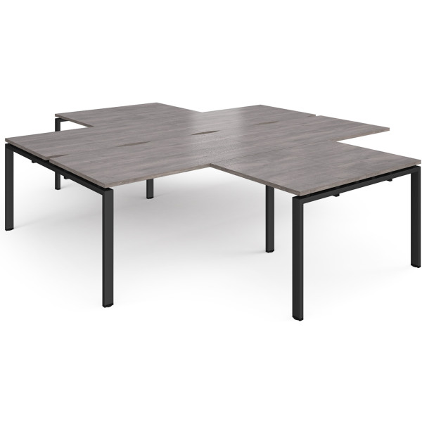 Adapt 4 Person Desk Cluster with Return Unit