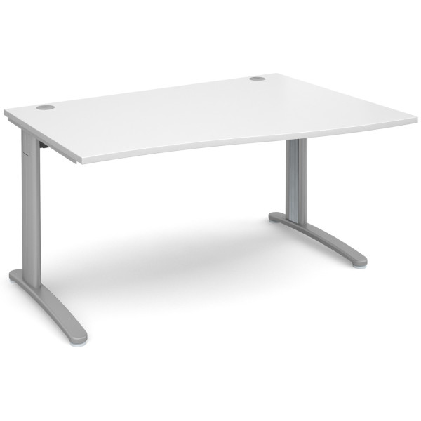 TR10 Cable Managed Wave Office Desk