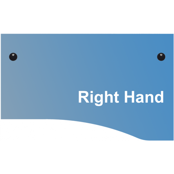 Maestro Panel End Wave Desk with Three Drawer Pedestal