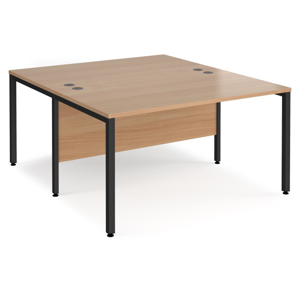 Maestro Bench Leg Back to Back 1600mm Deep Desk