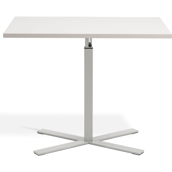 Boost Gas Lift Single Leg Table for Rectangular Tops
