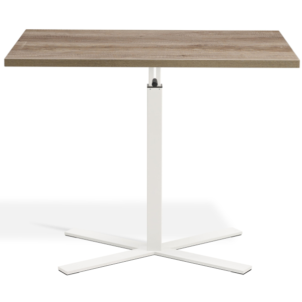 Boost Gas Lift Single Leg Table for Rectangular Tops