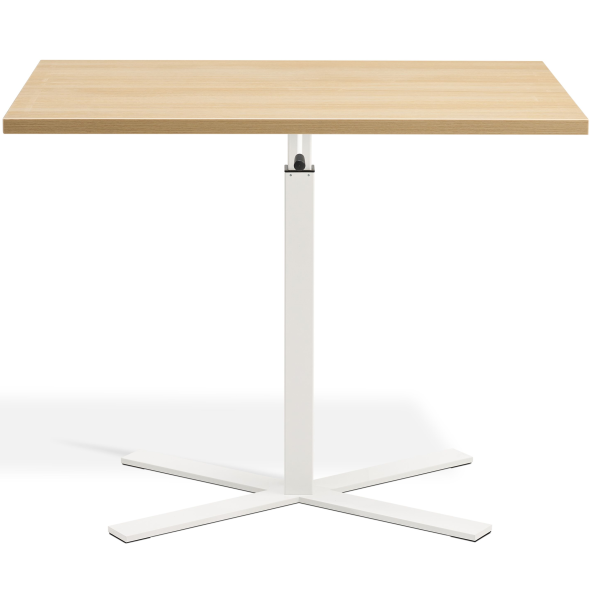 Boost Gas Lift Single Leg Table for Rectangular Tops