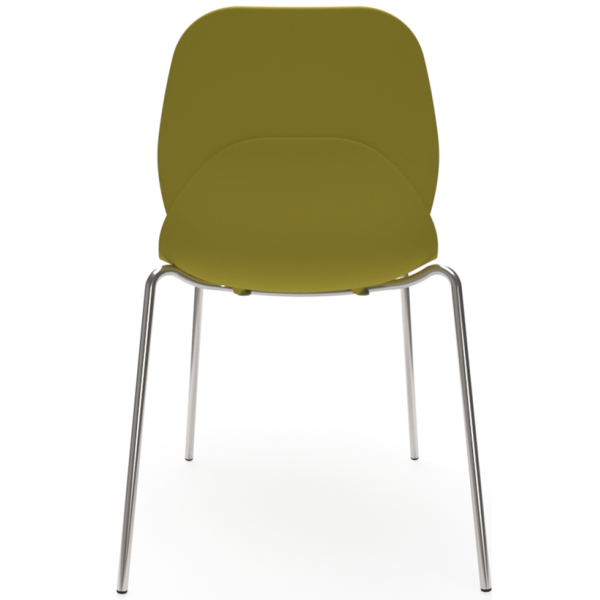 Coco Plastic Shell Chair with 4 Chrome Legs