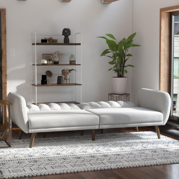 Novogratz Brittany Linen Futon