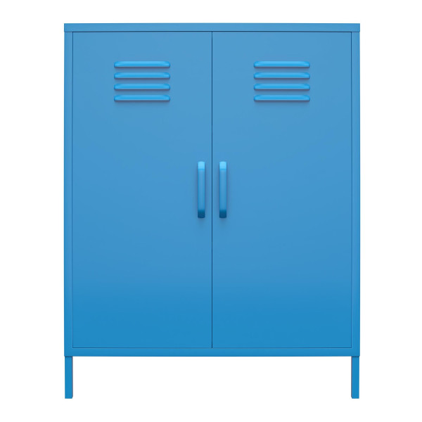 Novogratz Metal Cupboard with Shelves