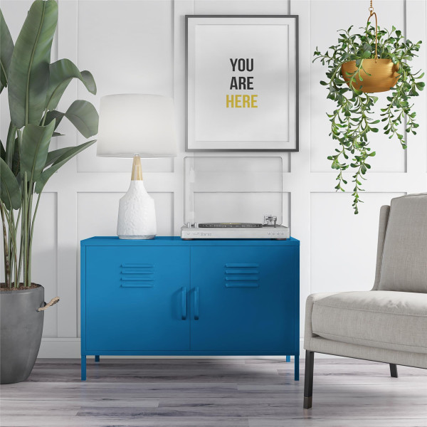 Novogratz Cache Metal Locker Accent Cabinet