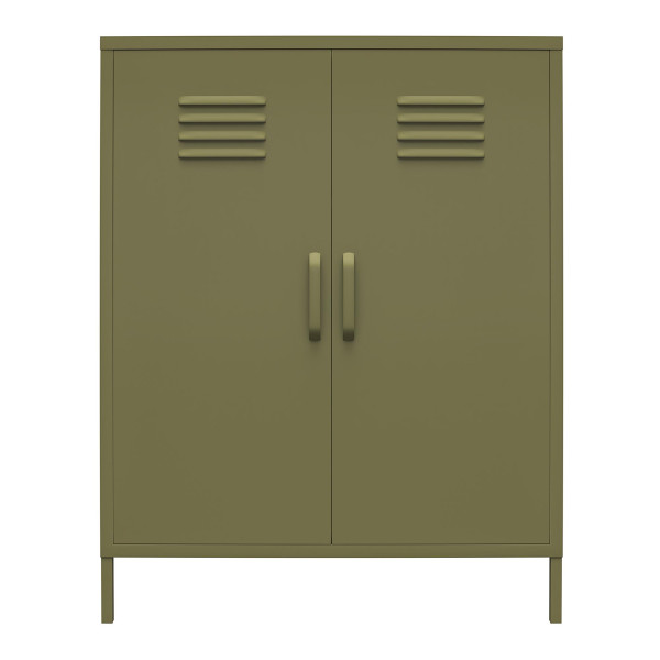 Bradford 2 Door Metal Cupboard with Shelves