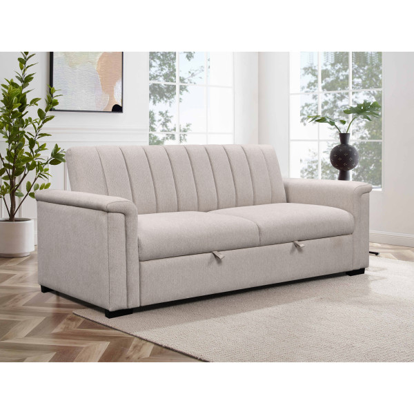 Charlotte Natural 3 Seater Sofa Bed
