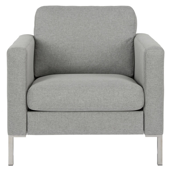 Fabry Grey Linen Chair