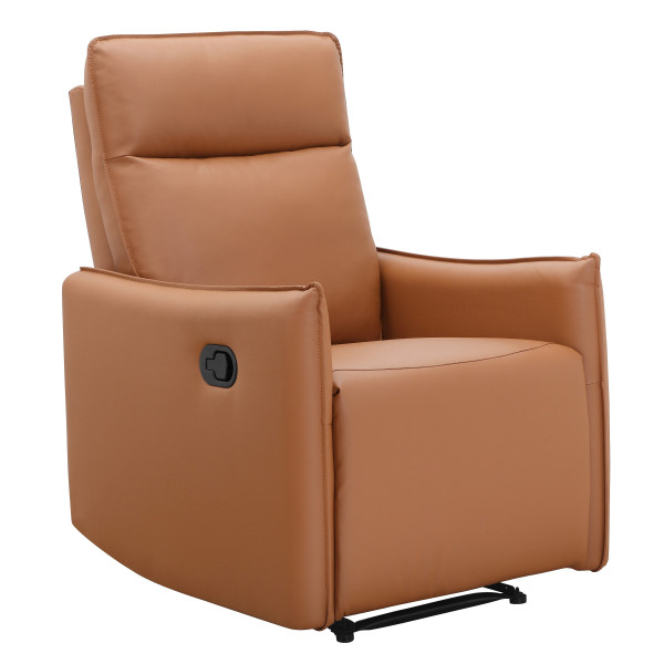 Lugo PU Cognac Recliner Chair