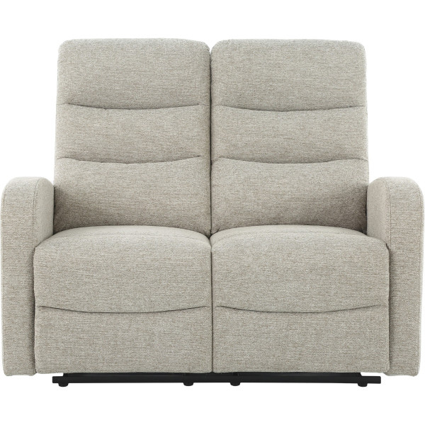 Rena Double Seater Natural Fabric Recliner Chair