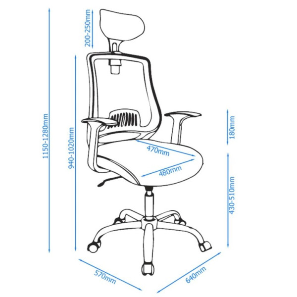 Florida Executive Mesh Office Chair