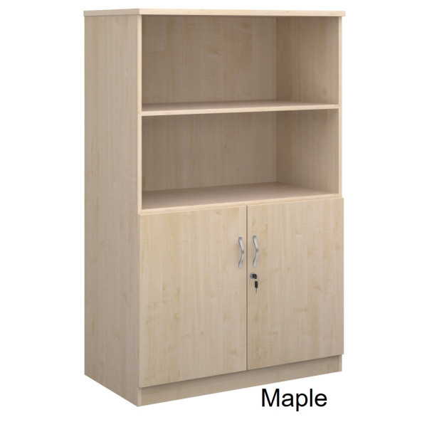 Deluxe Combination Unit With Wood Doors & Open Tops