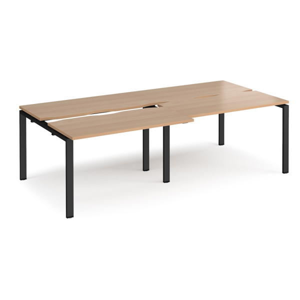 Adapt 1200mm Deep Sliding Top Double Back to Back Bench Desk