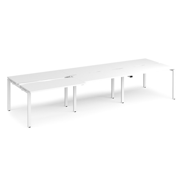 Adapt 1200mm Deep Sliding Top Triple Back to Back Bench Desk