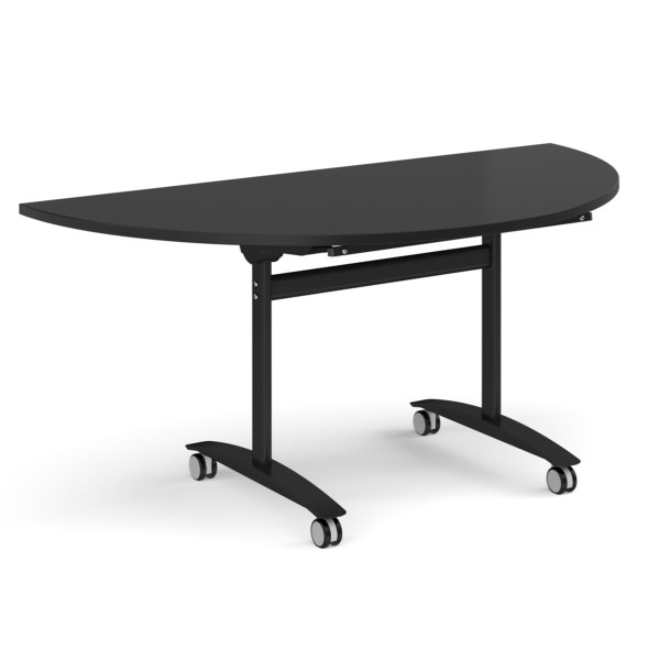 Deluxe Semi-Circular Fliptop Mobile Table