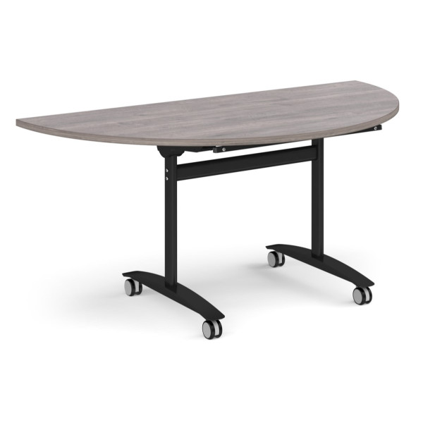 Deluxe Semi-Circular Fliptop Mobile Table